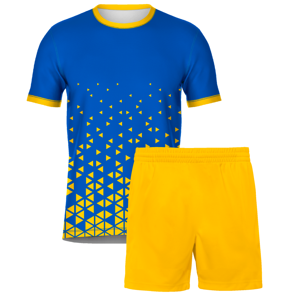 Conjunto fútbol sublimado Triángulos personalizado
