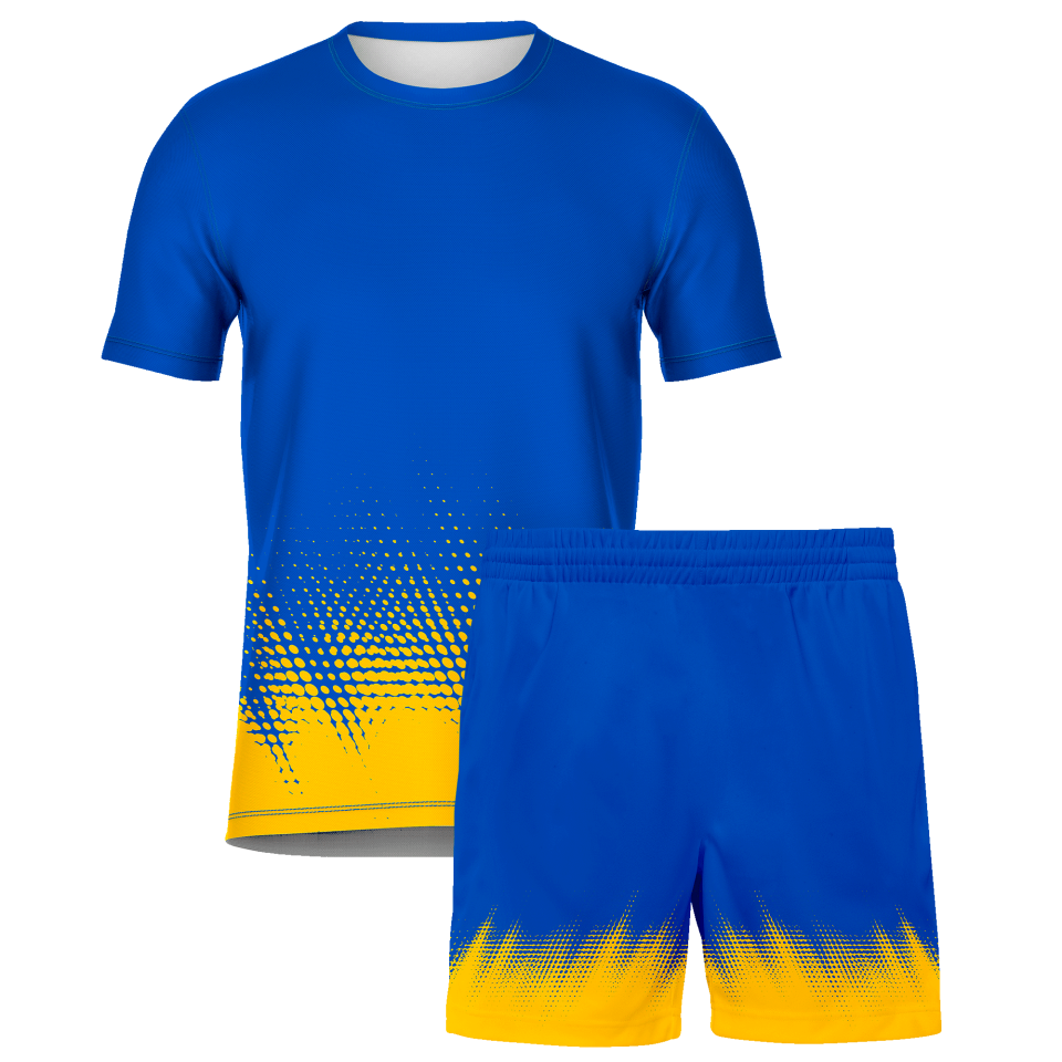 Conjunto fútbol sublimado Bits Fire personalizado