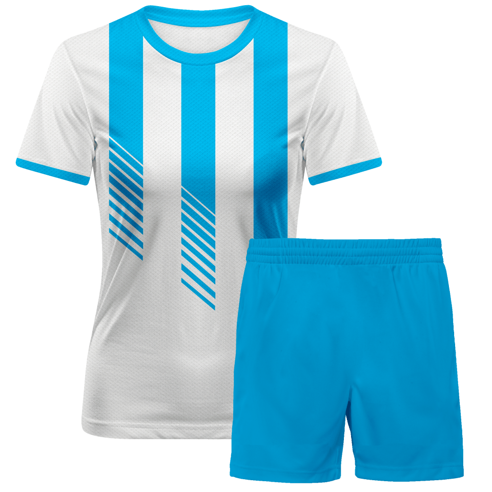 Conjunto fútbol de mujer sublimado Mil Rayas personalizado