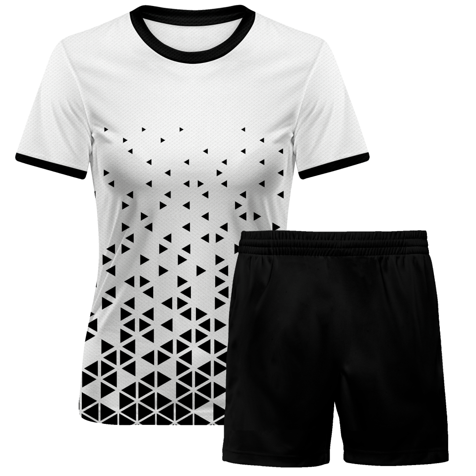 Conjunto fútbol de mujer sublimado Triángulos personalizado
