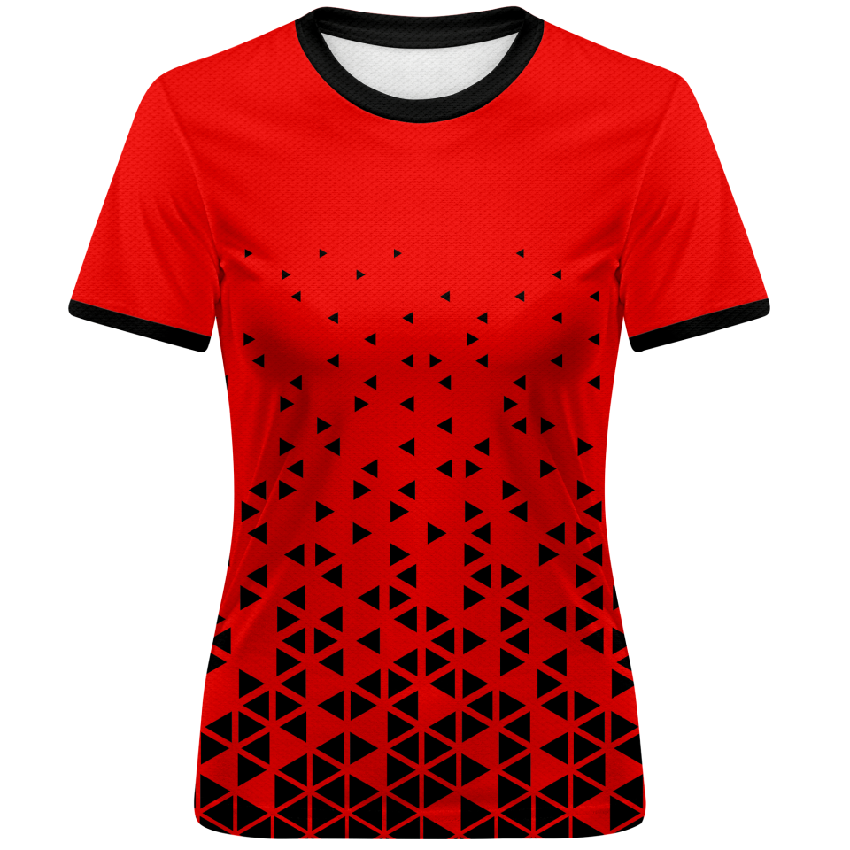 Conjunto fútbol de mujer sublimado Triángulos personalizado