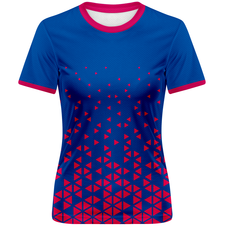 Conjunto fútbol de mujer sublimado Triángulos personalizado