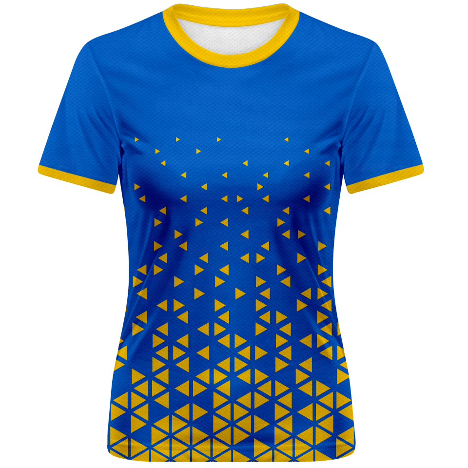 Conjunto fútbol de mujer sublimado Triángulos personalizado
