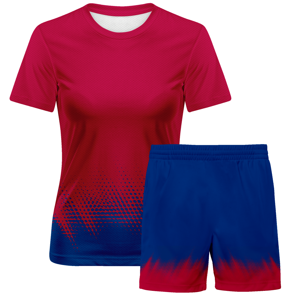 Conjunto fútbol de mujer sublimado Bits Fire personalizado