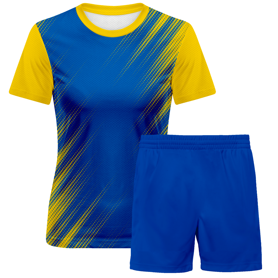 Conjunto fútbol de mujer sublimado Zig Zag personalizado