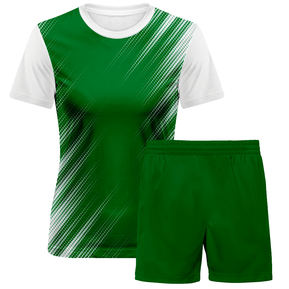 Conjunto fútbol de mujer sublimado Zig Zag personalizado