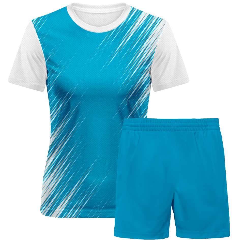 Conjunto fútbol de mujer sublimado Zig Zag personalizado