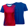 Camiseta fútbol de mujer sublimada Zig Zag personalizada