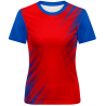 Camiseta fútbol de mujer sublimada Zig Zag personalizada