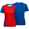 Camiseta fútbol de mujer sublimada Zig Zag personalizada