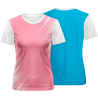 Camiseta fútbol de mujer sublimada Zig Zag personalizada