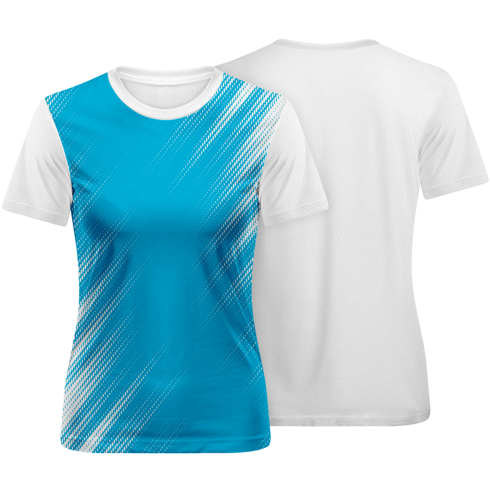 Camiseta fútbol de mujer sublimada Zig Zag personalizada