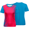 Camiseta fútbol de mujer sublimada Zig Zag personalizada