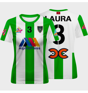 Camiseta fútbol de mujer sublimada Argentina personalizada