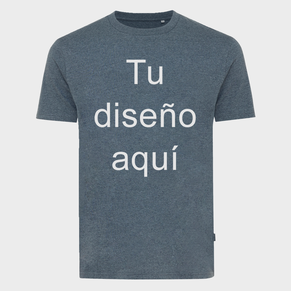 Camiseta tallas grandes algodón reciclado MANUEL personalizada