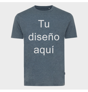 Camiseta tallas grandes algodón reciclado MANUEL personalizada