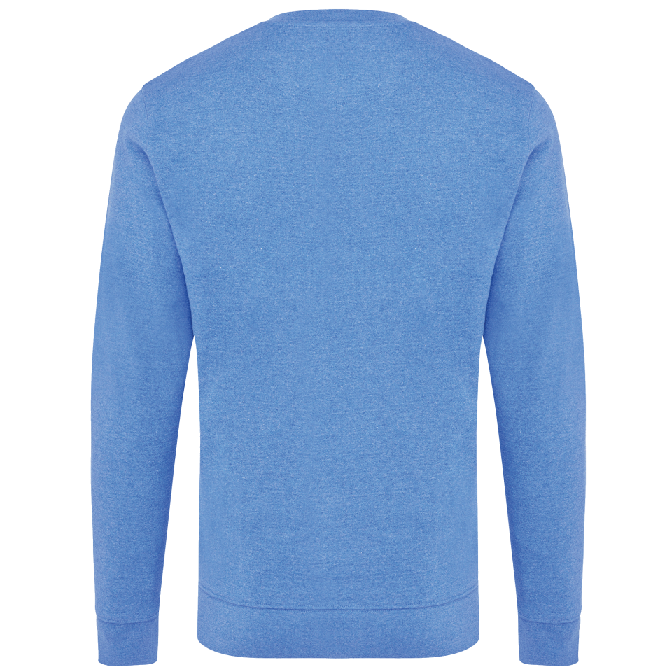 Sudadera jaspeada de algodón reciclado personalizada