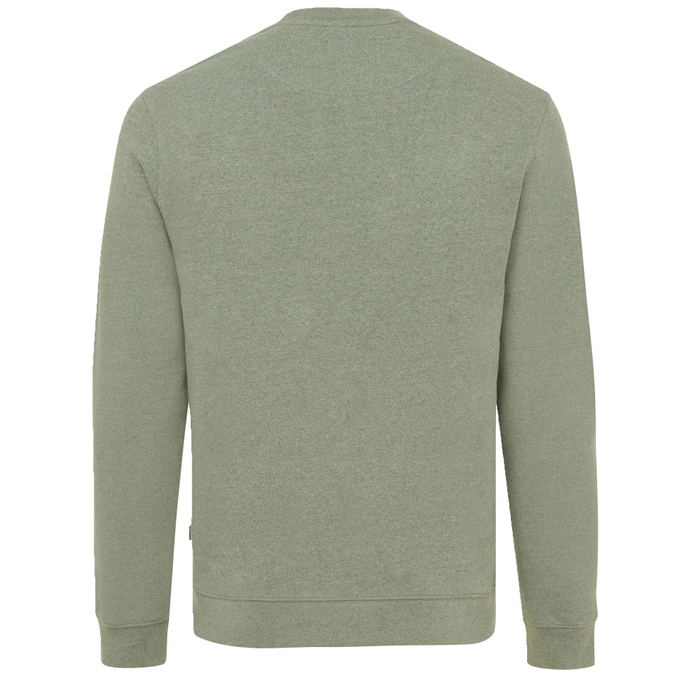 Sudadera jaspeada de algodón reciclado personalizada