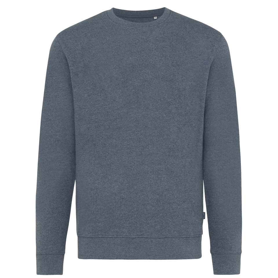 Sudadera jaspeada de algodón reciclado personalizada