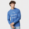 Sudadera jaspeada de algodón reciclado personalizada
