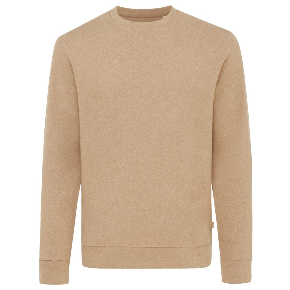 Sudadera jaspeada de algodón reciclado 3XL personalizada