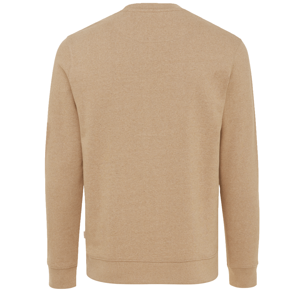 Sudadera jaspeada de algodón reciclado 3XL personalizada