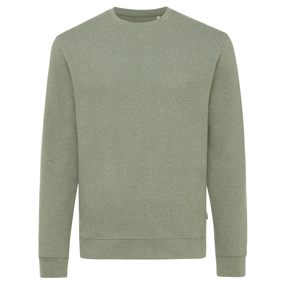 Sudadera jaspeada de algodón reciclado 3XL personalizada