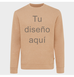 Sudadera jaspeada de algodón reciclado 3XL personalizada