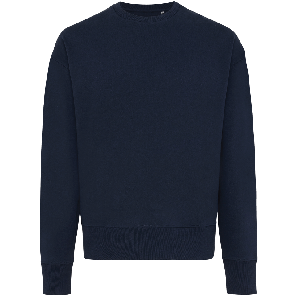 Sudadera relax fit de algodón reciclado personalizada