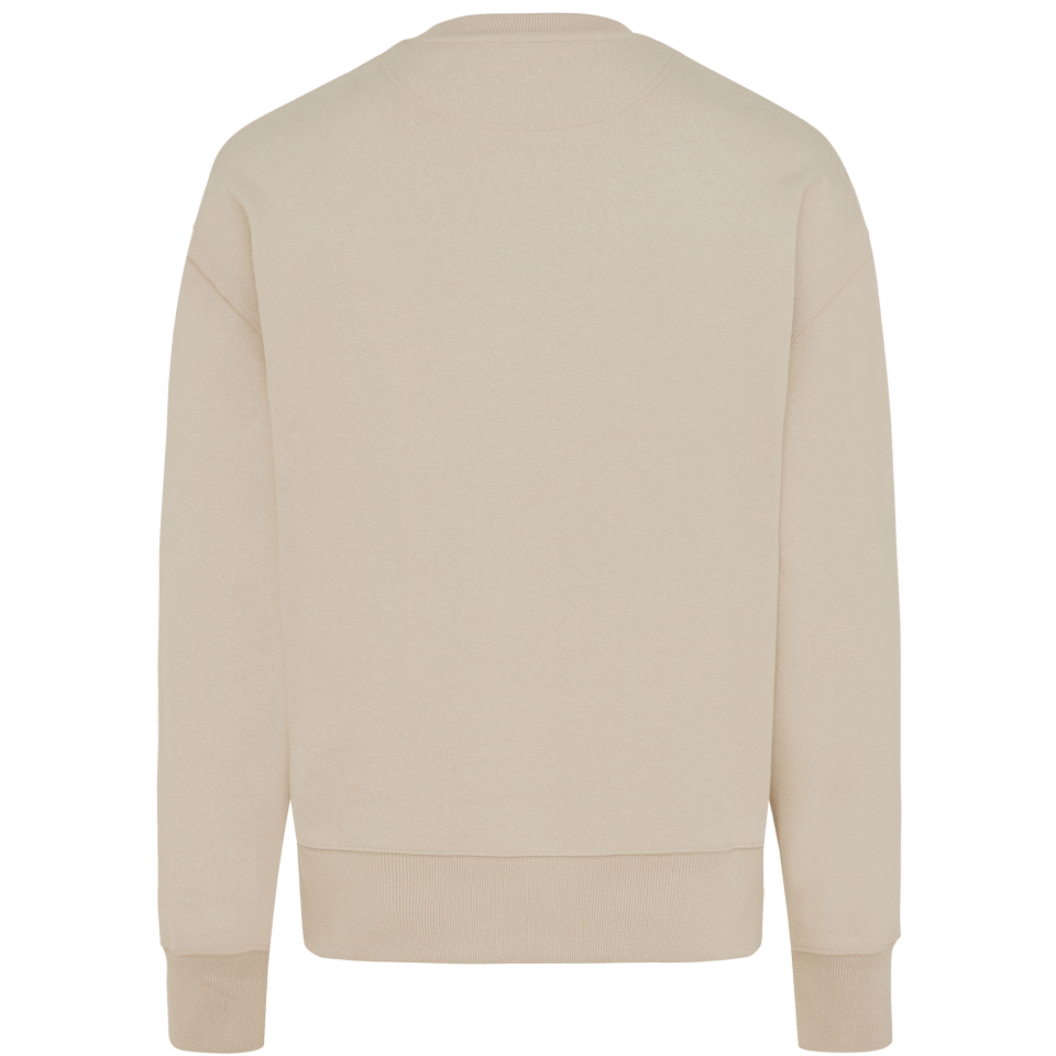 Sudadera relax fit de algodón reciclado personalizada