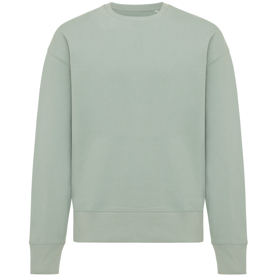 Sudadera relax fit de algodón reciclado personalizada