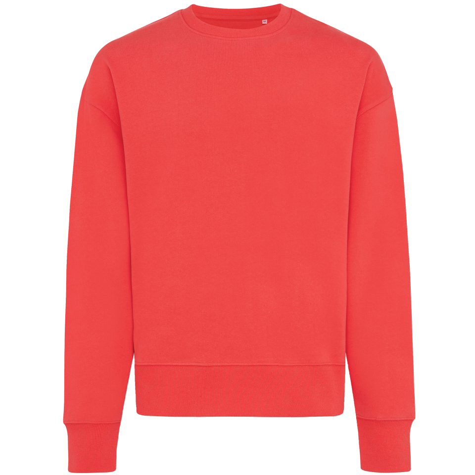 Sudadera relax fit de algodón reciclado personalizada