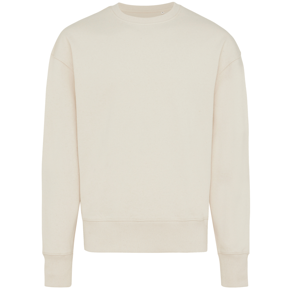 Sudadera relax fit de algodón reciclado personalizada