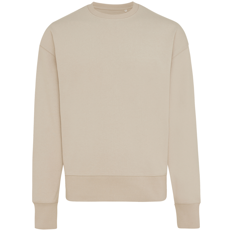 Sudadera relax fit de algodón reciclado 3XL personalizada