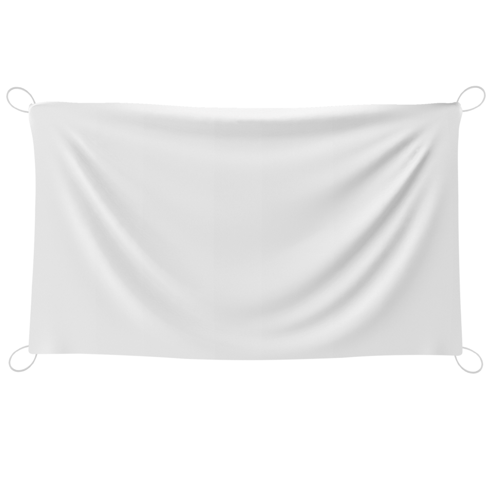 Bandera 70x120 cm con gomas personalizada