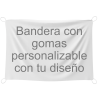 Bandera 145x100 cm con gomas personalizada