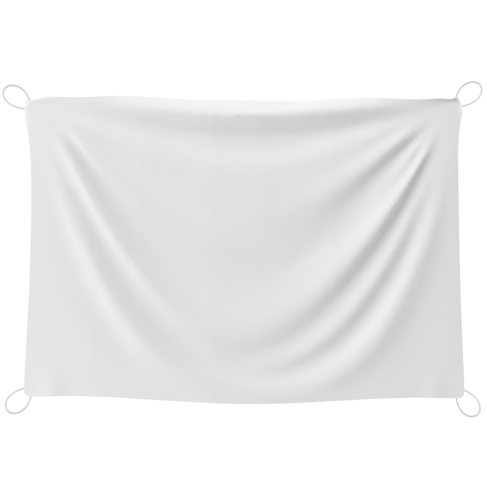 Bandera 145x100 cm con gomas personalizada