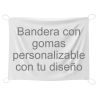 Bandera 115x150 cm con gomas personalizada