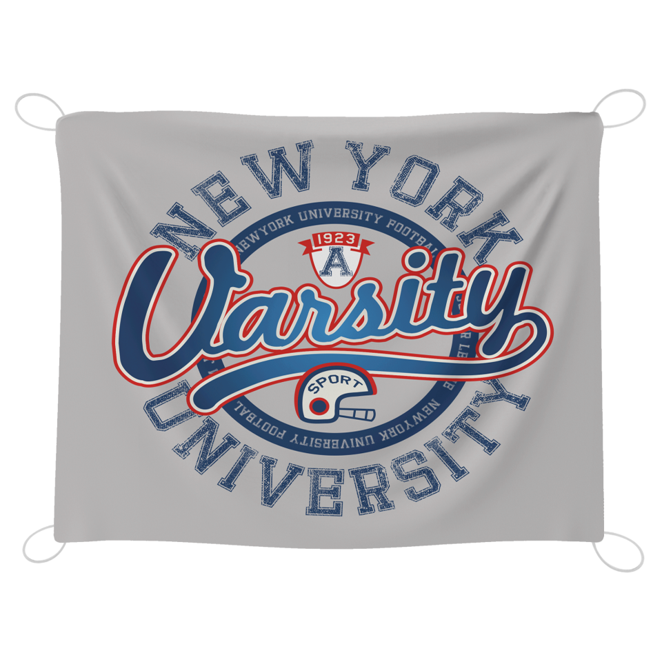 Bandera 115x150 cm con gomas personalizada