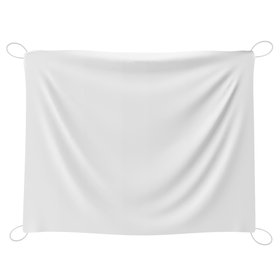 Bandera 115x150 cm con gomas personalizada