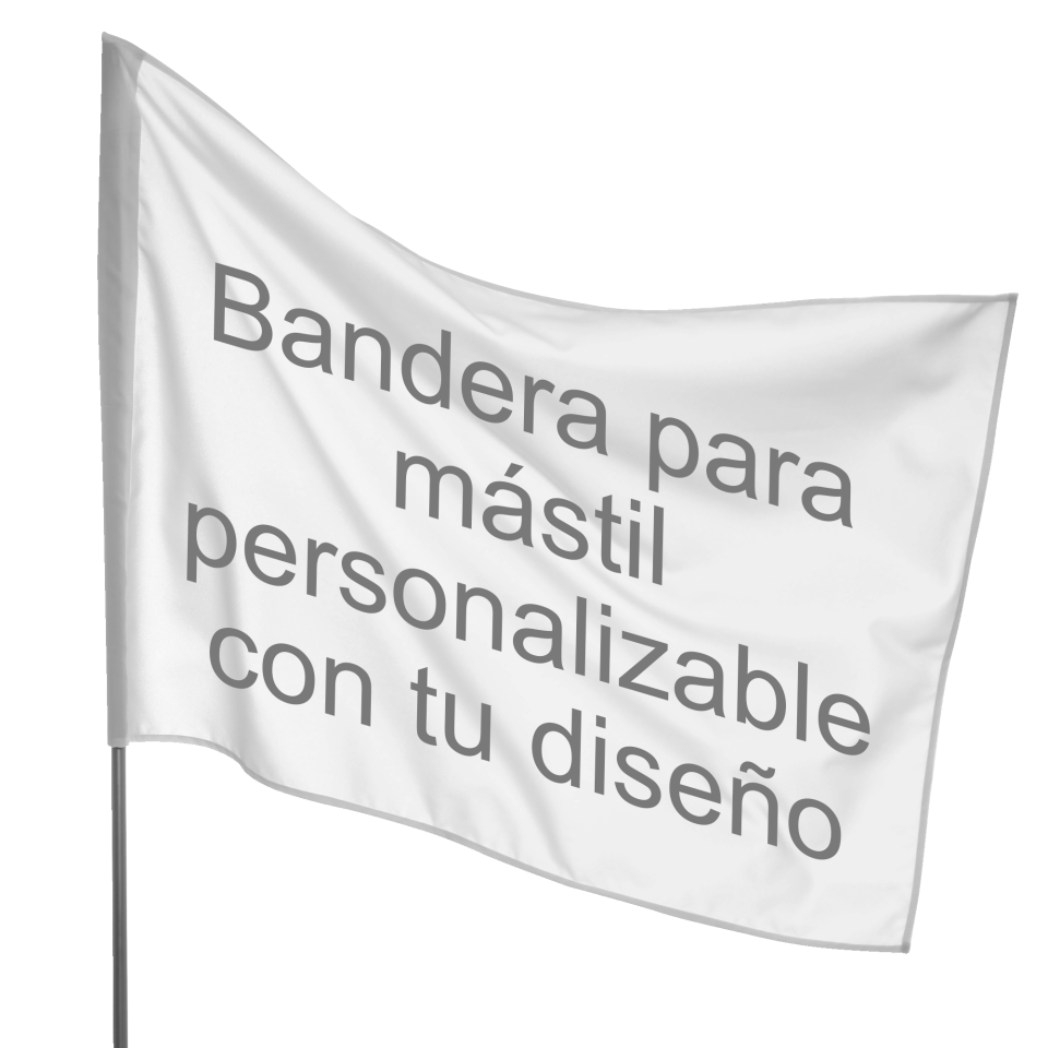 Bandera 100x120 cm para mástil personalizada