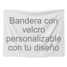 Bandera 115x150 cm con velcro personalizada
