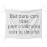 Bandera 115x150 cm con tiras personalizada
