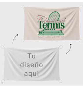 Bandera 70x120 cm con gomas personalizada