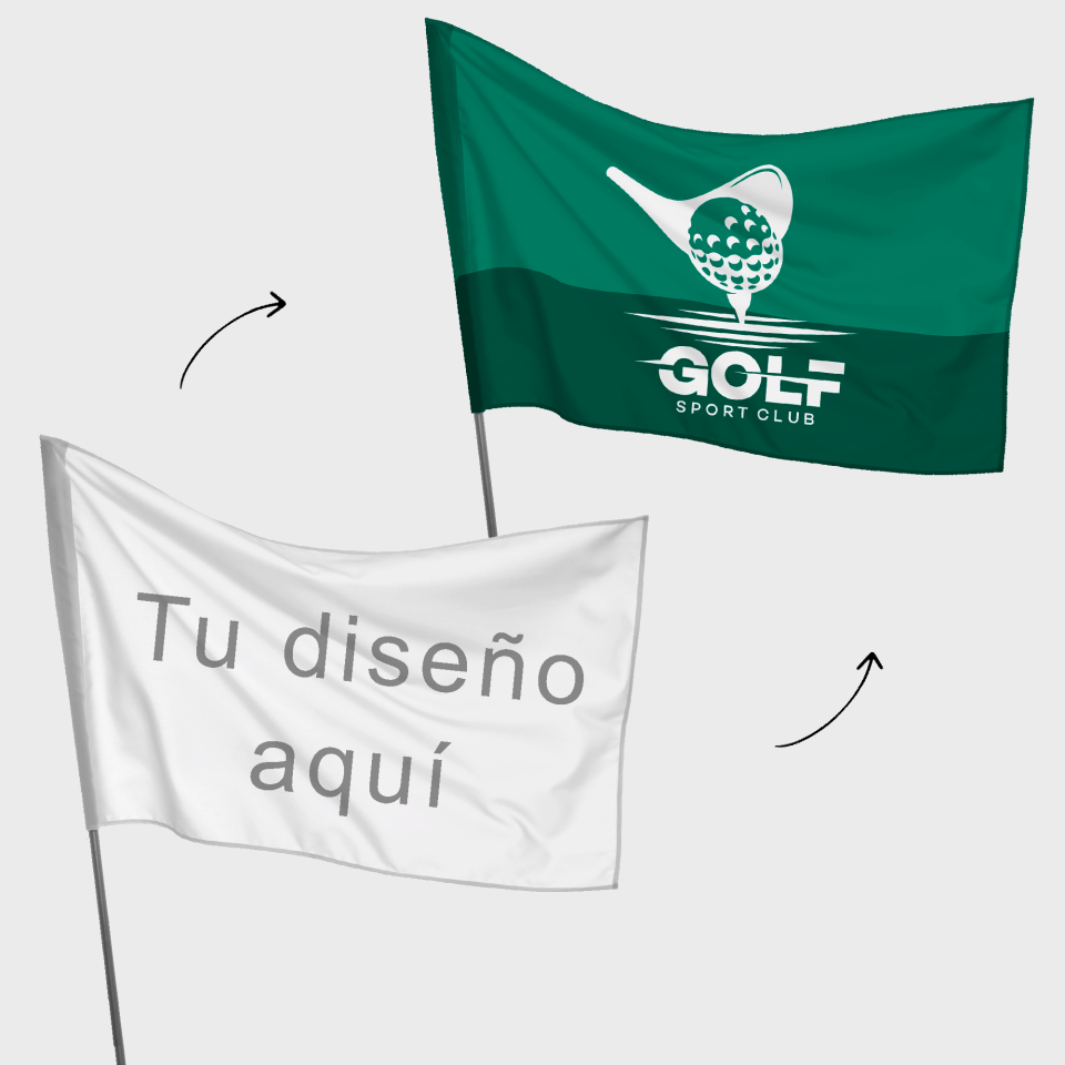 Bandera 50x75 cm para mástil personalizada