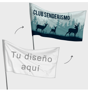 Bandera 70x120 cm para mástil personalizada