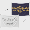 Bandera 70x50 cm con anillas y refuerzo personalizada
