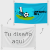 Bandera 120x70 cm con anillas y refuerzo personalizada