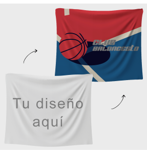 Bandera 100x120 cm con velcro personalizada