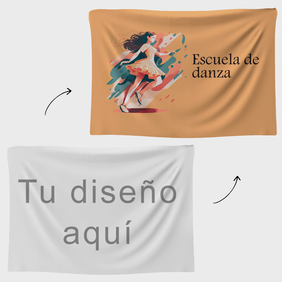 Bandera 50x75 cm con velcro personalizada